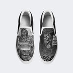 Vintage Horror Graphic Print - Slip On Shoes