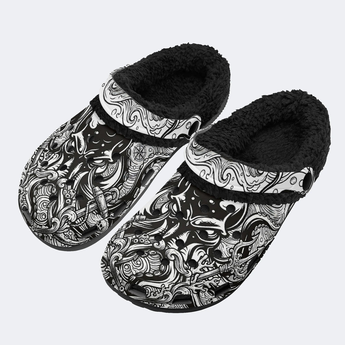 Abyss Kraken - Fur Lined Slippers/Sandals