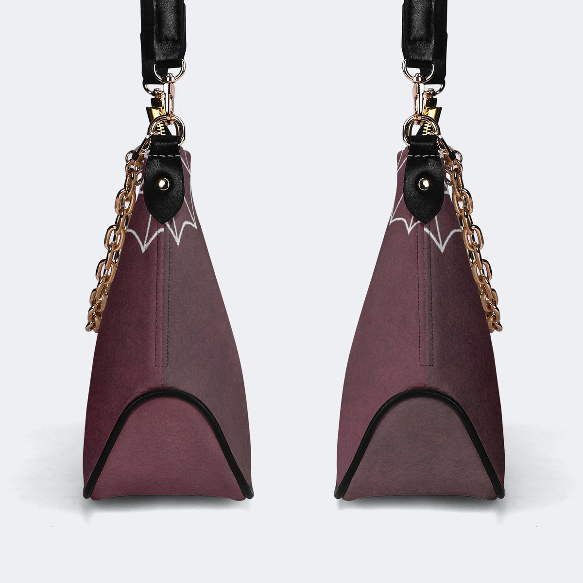 Trivia Moth Print - Leather Crossbody Bag