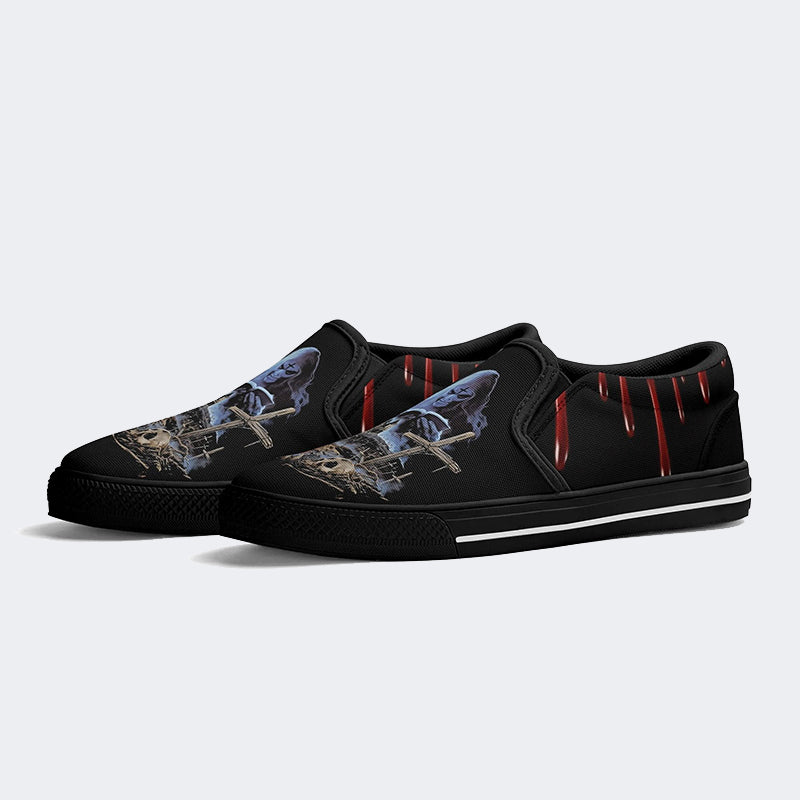 Horror House Of 1000 Corpses Print Unisex - Slip On Shoes