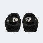 Skull Heart Web - Fur Lined Slippers/Sandals