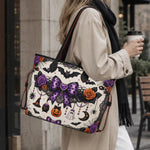 Halloween Bat Rose - Large capacity handbag