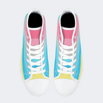 Genderflux Pride Flag High Top Canvas Shoes