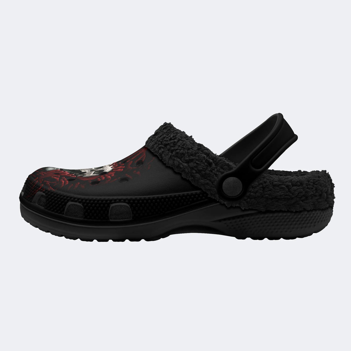 Horror Skeleton Hands - Fur Lined Slippers/Sandals