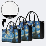 Starry Night Cypress Tree Print Handbag Factory Direct Sales