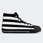 Heterosexual Pride Flag High Top Canvas Shoes