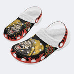 Fire Chimpanzees Print - Fur Lined Slippers/Sandals