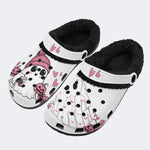 Coquette Halloween Ghost - Fur Lined Slippers/Sandals
