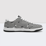 Visual Vortex Dunk Low Leather Sneakers