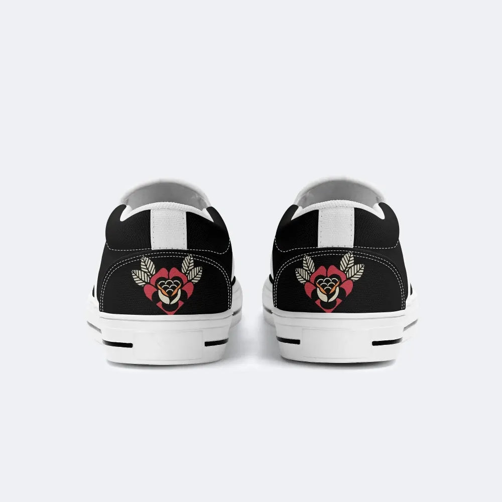 Classic Moth Print - Slip On Shoes