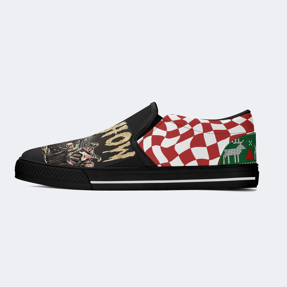 Unisex Horror Movie Print - Slip On Shoes