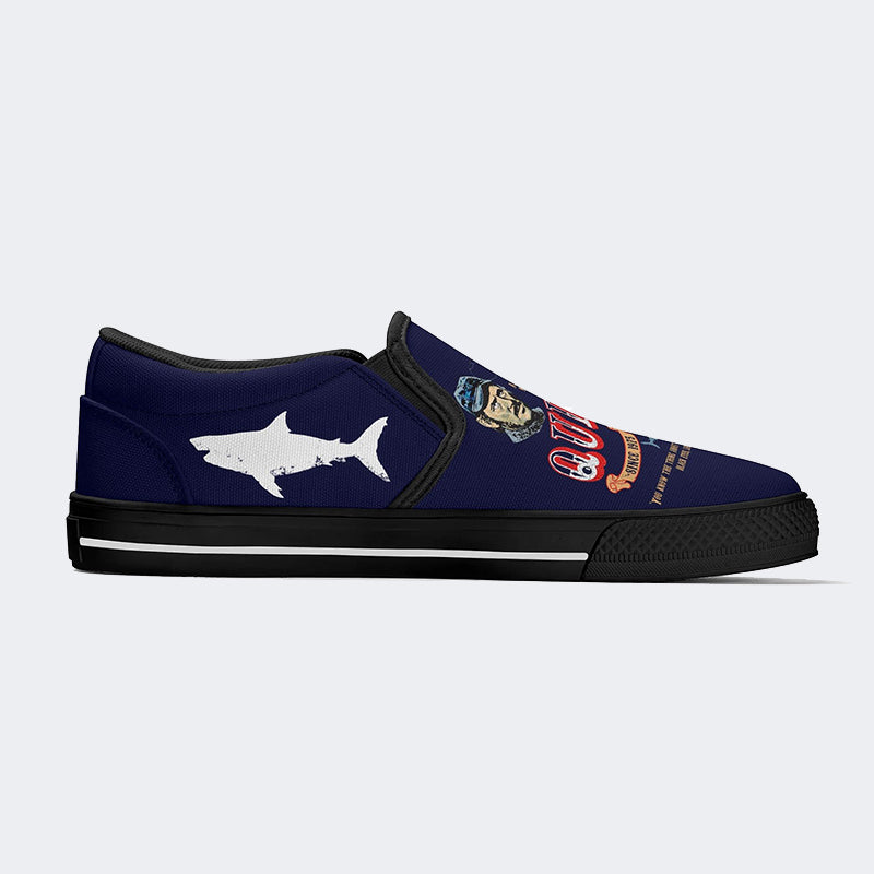 Jaws Quint's Shark Fishing Unisex - Slip On Shoes