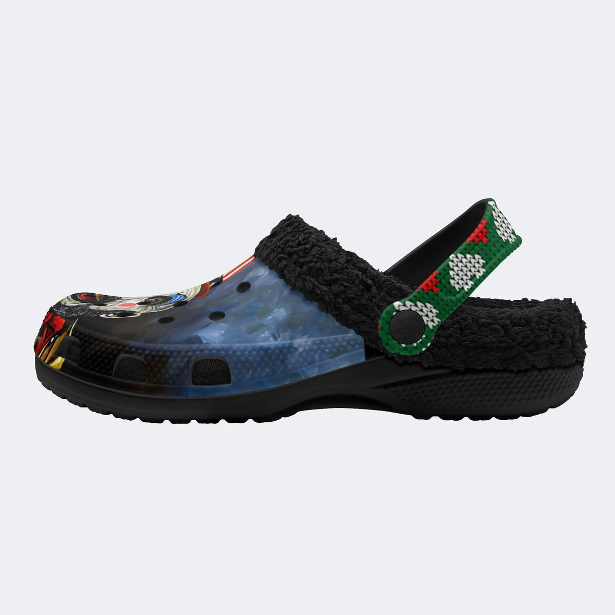 Unisex Horror Print - Fur Lined Slippers