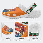 Christmas Ghostface Clown Print -Fur Lined Slippers/Sandals