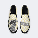 Unisex Bad Chicken Print - Slip On Shoes