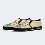 Retro Funny Art Print Childhood Ruined - Slip On Shoes