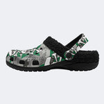 Gothic Camo Skull - Fur Lined Slippers/Sandals
