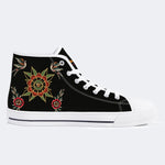 Eyes&Flower Art Print - High Top Canvas