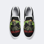 Unisex More Brains Print - Slip On Shoes