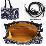 White Eagle Totem - Leather Handbag