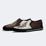 Unisex Horror Skull Print - Slip On Shoes