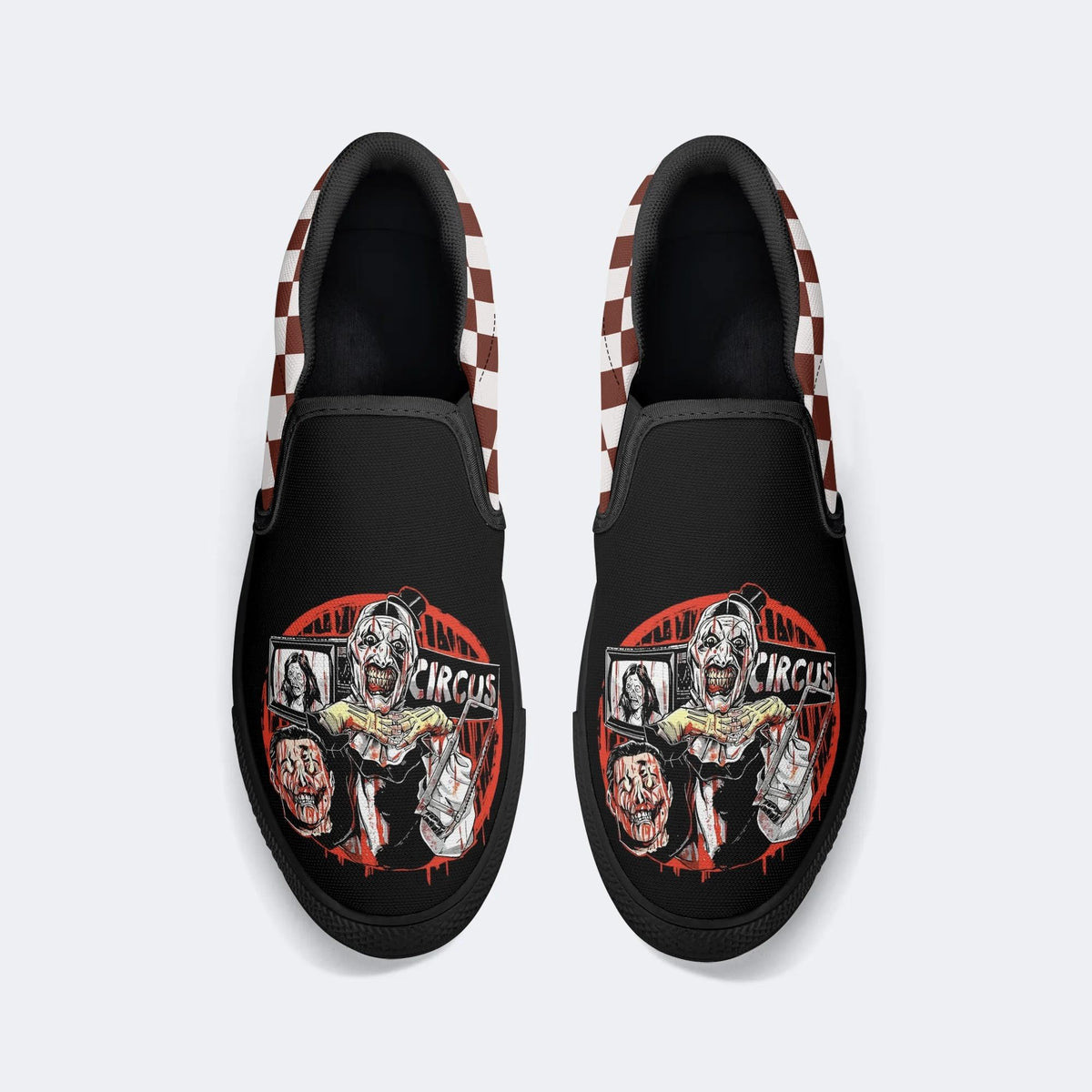 PersonalizedName Horror Print - Slip On Shoes