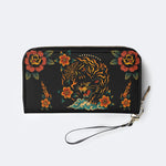 Black Panther Print - Leather Wallet