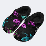 Xray Frog Bones - Fur Lined Slippers/Sandals