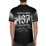 Dark Horror Alien - Men's Short Sleeve Baseball Jersey