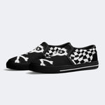 Unisex Skull Print - Slip On Shoes