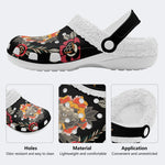 Unisex Tang Lion Print - Fur Lined Slippers/Sandals