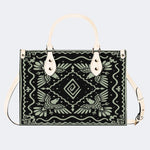 Light Green Eagle Totem - Leather Handbag