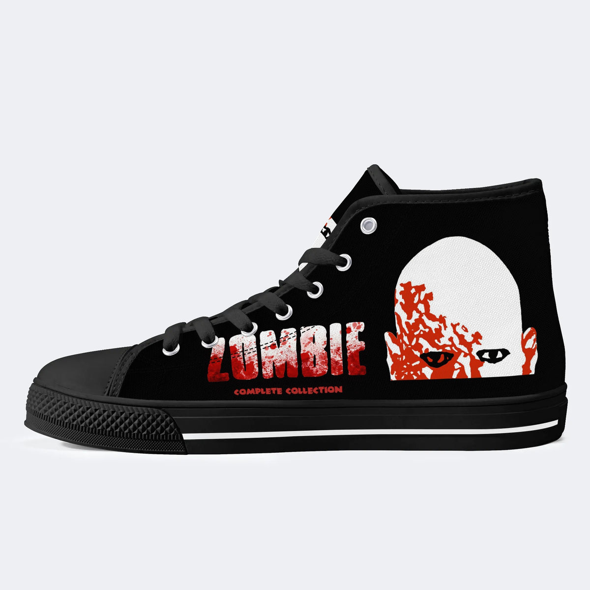 Horror Zombie Printed - High Top Canvas