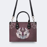 Trivia Moth Print - Leather Handbag