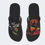 Unisex Retro PET SEMATARY Print - Flip Flops