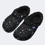Colorful Space Galaxy - Fur Lined Slippers/Sandals