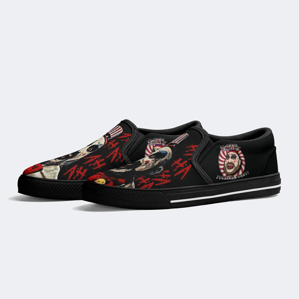 Horror Print - Slip On Shoes