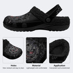 Dark Ornate Pumpkin - Fur Lined Slippers/Sandals