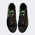 Unisex More Brains Print- High Top Canvas