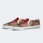 Weird Blood Dark Horror Gothic Halloween Vintage Art Print - Slip On Shoes