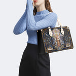 Oribos Castle Print Handbag Factory Direct Sales