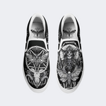 Surreal Death Moth&Skull - Slip On Shoes