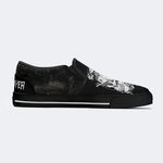 Unisex Fire Fox&Death Skull Print - Slip On Shoes