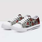 Replica Skull Low Top Canvas Shoes