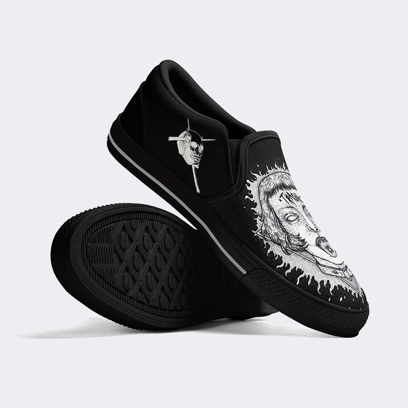 Unisex Horror Print - Slip On Shoes