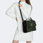 Death Moth And Animal Skeleton - Leather Satchel Bag
