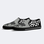 Unisex More Brains Print - Slip On Shoes