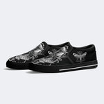 Surreal Death Moth&Skull - Slip On Shoes