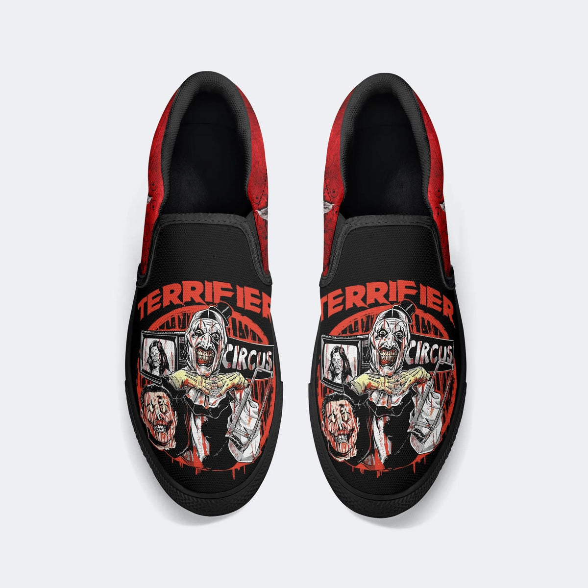 Unisex Horror Print - Slip On Shoes