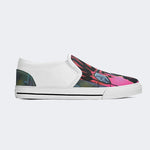 Unisex Punk Rabbit Skull Print - Slip On Shoes